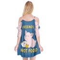 Friends Not Food - Cute Pig and Chicken Cutout Spaghetti Strap Chiffon Dress View2