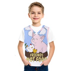 Friends Not Food - Cute Pig And Chicken Kids  Sportswear by Valentinaart