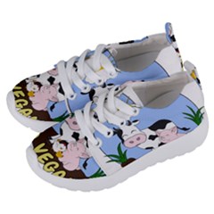 Friends Not Food - Cute Cow, Pig And Chicken Kids  Lightweight Sports Shoes