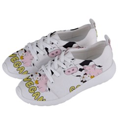 Friends Not Food - Cute Cow, Pig And Chicken Women s Lightweight Sports Shoes