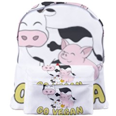 Friends Not Food - Cute Cow, Pig And Chicken Giant Full Print Backpack