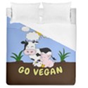 Friends Not Food - Cute Cow, Pig and Chicken Duvet Cover (Queen Size) View1