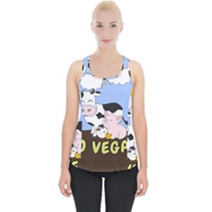 Friends Not Food - Cute Cow, Pig And Chicken Piece Up Tank Top