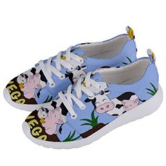 Friends Not Food - Cute Cow, Pig And Chicken Women s Lightweight Sports Shoes