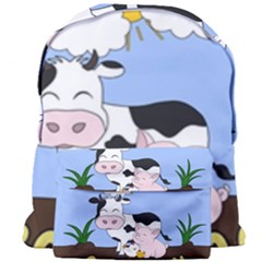 Friends Not Food - Cute Cow, Pig And Chicken Giant Full Print Backpack