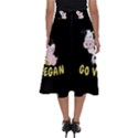 Friends Not Food - Cute Cow, Pig and Chicken Perfect Length Midi Skirt View2