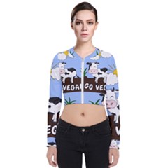 Friends Not Food - Cute Cow Bomber Jacket by Valentinaart