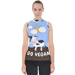 Friends Not Food - Cute Cow Shell Top by Valentinaart