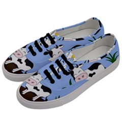 Friends Not Food - Cute Cow Men s Classic Low Top Sneakers