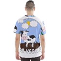 Friends Not Food - Cute Cow Men s Sports Mesh Tee View2