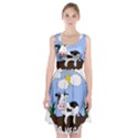 Friends Not Food - Cute Cow Racerback Midi Dress View1