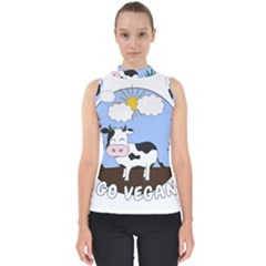 Friends Not Food - Cute Cow Shell Top by Valentinaart