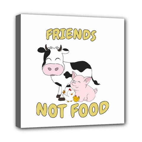 Friends Not Food - Cute Cow, Pig And Chicken Multi Function Bag	 by Valentinaart