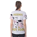 Friends Not Food - Cute Cow, Pig and Chicken Women s Sport Mesh Tee View2