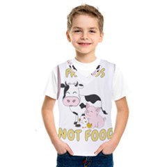 Friends Not Food - Cute Cow, Pig And Chicken Kids  Sportswear by Valentinaart