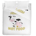 Friends Not Food - Cute Cow, Pig and Chicken Duvet Cover Double Side (Queen Size) View1