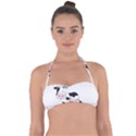 Friends Not Food - Cute Cow, Pig and Chicken Halter Bandeau Bikini Top View1