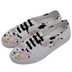 Friends Not Food - Cute Cow, Pig And Chicken Men s Classic Low Top Sneakers by Valentinaart