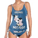 Friends Not Food - Cute Cow, Pig and Chicken Tankini Set View1