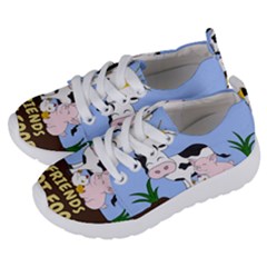 Friends Not Food - Cute Cow, Pig And Chicken Kids  Lightweight Sports Shoes