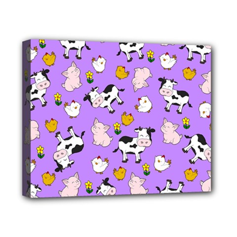 The Farm Pattern Canvas 10  X 8  by Valentinaart