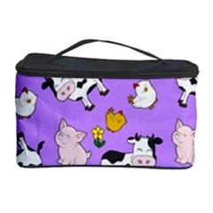 The Farm Pattern Cosmetic Storage Case by Valentinaart