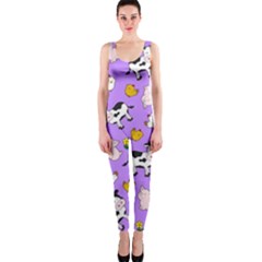 The Farm Pattern One Piece Catsuit by Valentinaart