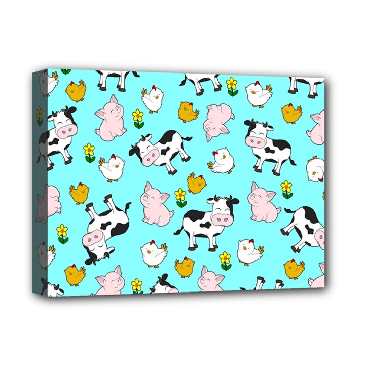 The Farm Pattern Deluxe Canvas 16  x 12  