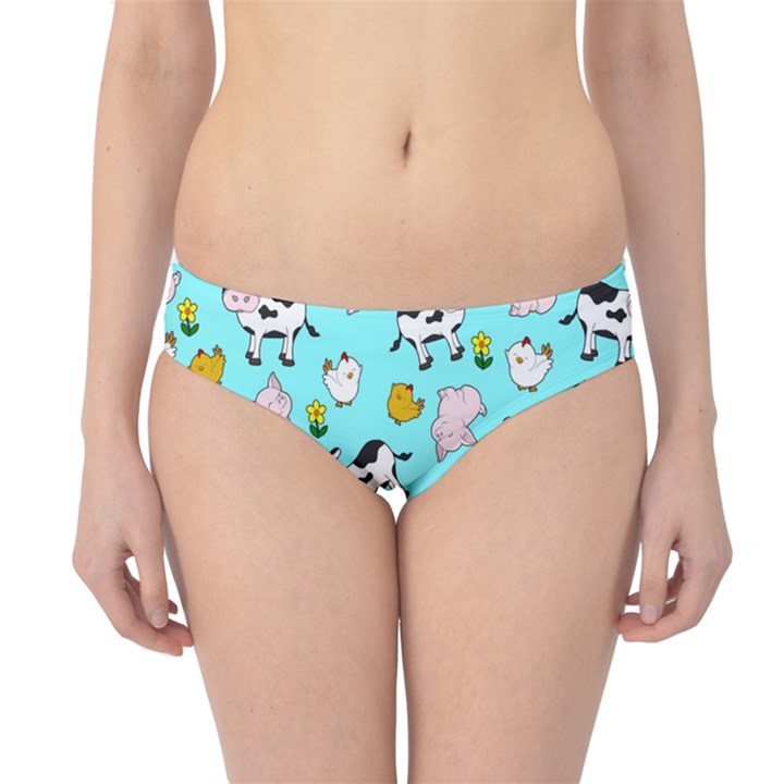 The Farm Pattern Hipster Bikini Bottoms