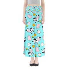 The Farm Pattern Full Length Maxi Skirt by Valentinaart