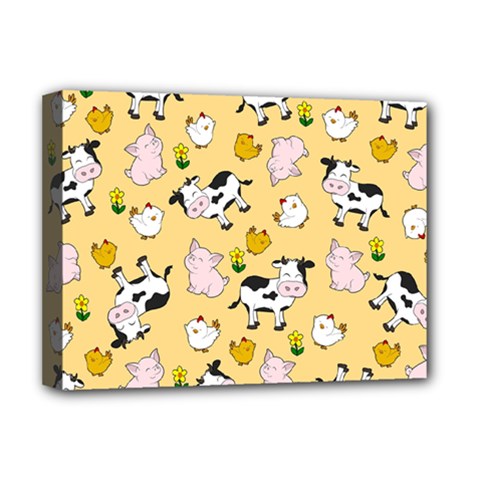 The Farm Pattern Deluxe Canvas 16  X 12   by Valentinaart