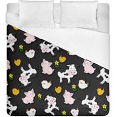 The Farm Pattern Duvet Cover (king Size) by Valentinaart