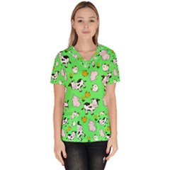 The Farm Pattern Scrub Top by Valentinaart