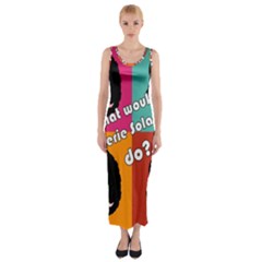 Valerie Solanas Fitted Maxi Dress