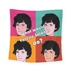 Valerie Solanas Square Tapestry (small) by Valentinaart