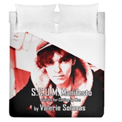 Valerie Solanas Duvet Cover (queen Size) by Valentinaart