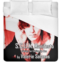 Valerie Solanas Duvet Cover (king Size) by Valentinaart