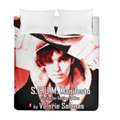 Valerie Solanas Duvet Cover Double Side (full/ Double Size) by Valentinaart