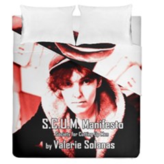 Valerie Solanas Duvet Cover Double Side (queen Size) by Valentinaart