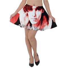 Valerie Solanas Velvet Skater Skirt by Valentinaart