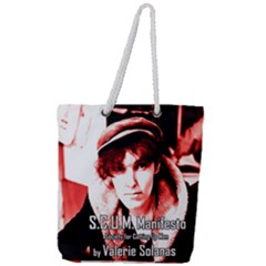 Valerie Solanas Full Print Rope Handle Tote (large) by Valentinaart