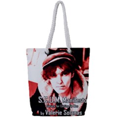 Valerie Solanas Full Print Rope Handle Tote (small) by Valentinaart