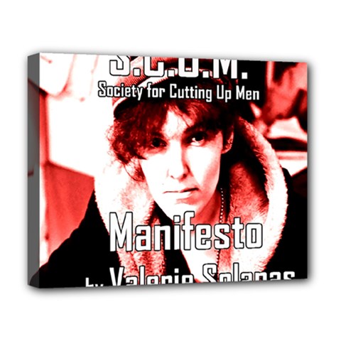 Valerie Solanas Deluxe Canvas 20  X 16   by Valentinaart