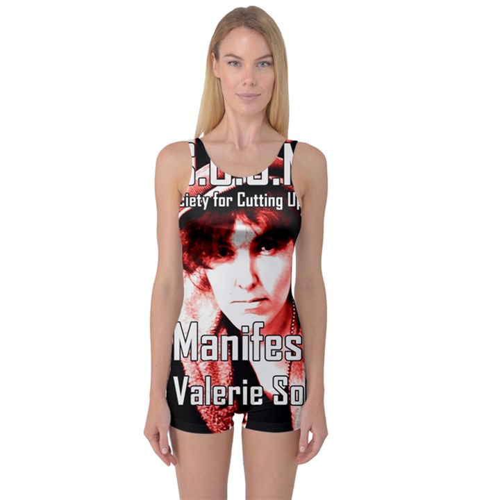 Valerie Solanas One Piece Boyleg Swimsuit