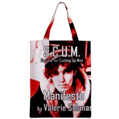 Valerie Solanas Zipper Classic Tote Bag by Valentinaart