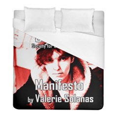 Valerie Solanas Duvet Cover (full/ Double Size) by Valentinaart