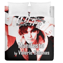 Valerie Solanas Duvet Cover Double Side (queen Size) by Valentinaart