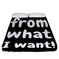 Save Me From What I Want Fitted Sheet (queen Size) by Valentinaart