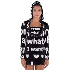 Save Me From What I Want Long Sleeve Hooded T-shirt by Valentinaart