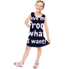 Save Me From What I Want Kids  Tunic Dress by Valentinaart